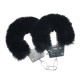 ALGEMAS COM PELUCHE CLASSIC FLUFFY PRETO OUCH!