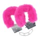 ALGEMAS COM PELUCHE CLASSIC FLUFFY ROSA OUCH!