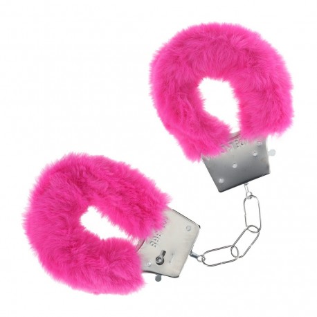 ALGEMAS COM PELUCHE CLASSIC FLUFFY ROSA OUCH!