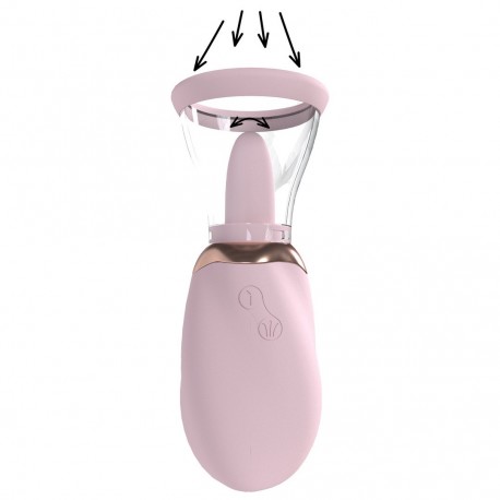 BOMBA RECARREGÁVEL PARA VULVA E SEIOS BOOST ROSA PUMPED