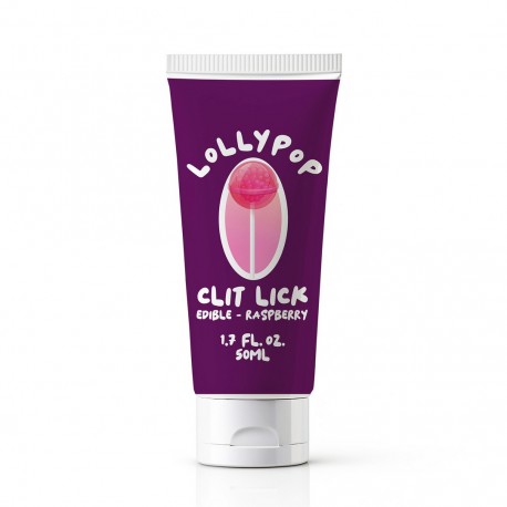 GEL PARA SEXO ORAL COM SABOR A FRAMBOESA LOLLYPOP CLIT LICK 1.7 FL OZ/ 50 ML PHARMQUESTS