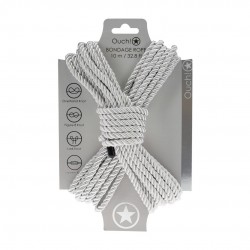 CORDA DE POLIÉSTER PARA BONDAGE 32.8 FT /10 M PRATA OUCH!