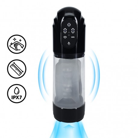 BOMBA MASTURBADORA AUTOMÁTICA TECHNOTHRUST PRETA PUMPED 