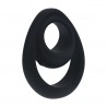 ANEL PARA O PÉNIS DUPLO EM SILICONE ERGO PRETO LEVELZ