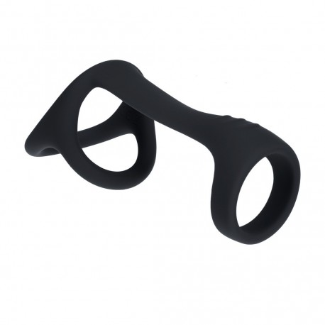 ANEL PARA O PÉNIS E TESTÍCULOS TRI O PRETO LEVELZ 