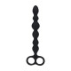 SONDA ANAL COM PÉROLAS EM FORMA DE COBRA E LAÇO PRETO LEVELZ 