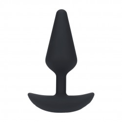 PLUG ANAL CLÁSSICO EM SILICONE COM VIBRAÇÃO M PRETO LEVELZ