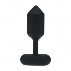 PLUG ANAL DE SILICONA COM VIBRAÇÃO HEXAGONAL S PRETO LEVELZ