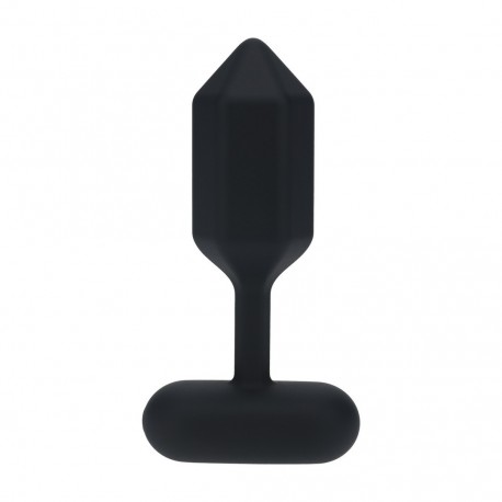 PLUG ANAL DE SILICONA COM VIBRAÇÃO HEXAGONAL S PRETO LEVELZ