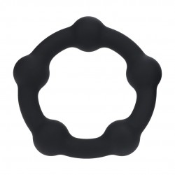 ANEL PARA O PÉNIS COM PÉROLAS L 45MM PRETO LEVELZ