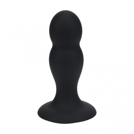 PLUG ANAL DE SILICONE LÍQUIDO DOBLE RATTER M PRETO LEVELZ