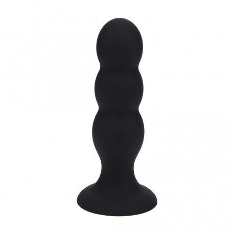 PLUG ANAL DE SILICONA LÍQUIDO TRI RATTLE L PRETO LEVELZ
