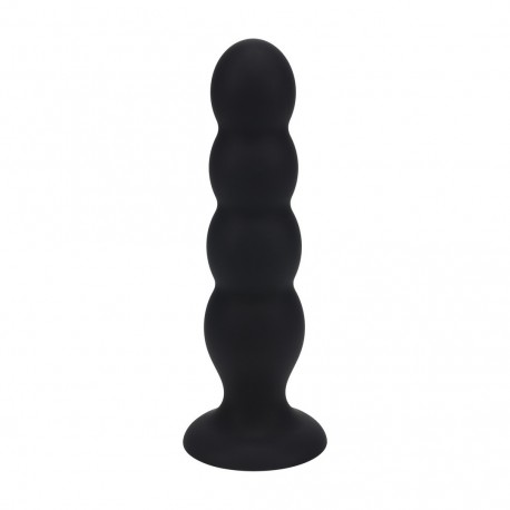 PLUG ANAL DE SILICONE LÍQUIDO QUAD RATTLE XL PRETO LEVELZ