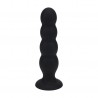 PLUG ANAL DE SILICONE LÍQUIDO QUAD RATTLE XL PRETO LEVELZ