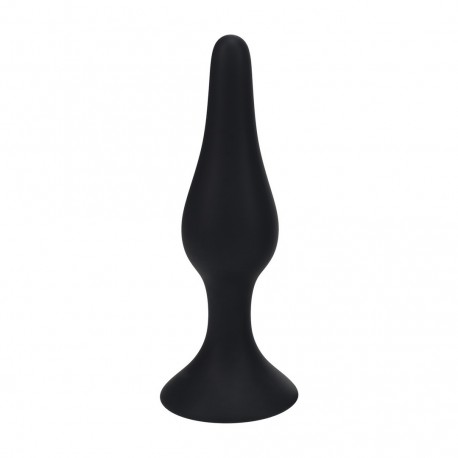 PLUG ANAL DE SILICONA SLIM XL PRETO LEVELZ