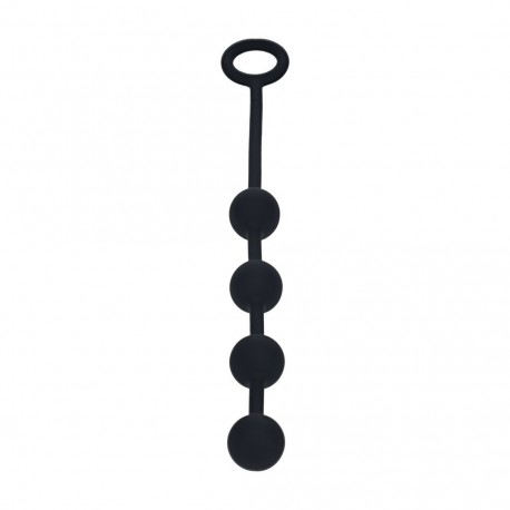 BOLAS ANAIS REDONDAS EM SILICONE S 20MM PRETAS LEVELZ