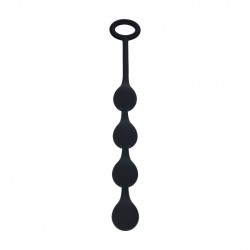 BOLAS ANAIS DE SILICONE EM FORMA DE GOTA DE ÀGUA S 20MM PRETAS LEVELZ