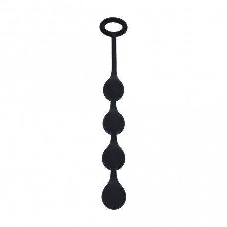 BOLAS ANAIS DE SILICONE EM FORMA DE GOTA DE ÀGUA S 20MM PRETAS LEVELZ