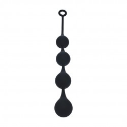 BOLAS ANAIS DE SILICONE EM FORMA DE GOTA DE ÀGUA XL 50MM PRETAS LEVELZ