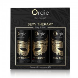 CONJUNTO DE ÓLEOS DE MASSAGEM SEXY THERAPY SENSUAL MINI SIZE ORGIE