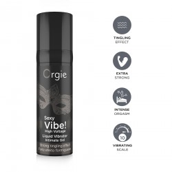 GEL COM VIBRAÇÃO SEXY VIBE HIGH VOLTAGE 15ML ORGIE