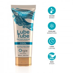 LUBRIFICANTE À BASE DE ÁGUA COM EFEITO FRIO LUBE TUBE 150ML ORGIE