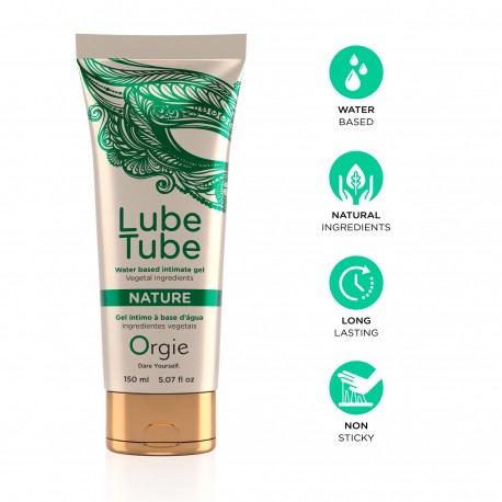 LUBRIFICANTE À BASE DE ÁGUA NATURE LUBE TUBE 150ML ORGIE