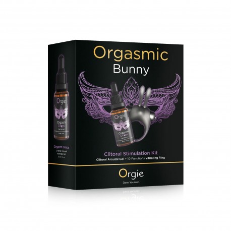 KIT DE ESTIMULAÇÃO CLITORIANA ORGASMIC BUNNY ORGIE 30ML