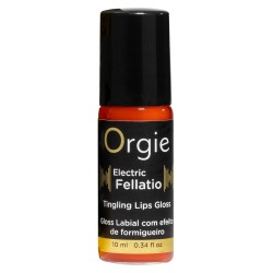 GLOSS COM EFEITO VIBRATÓRIO ELECTRIC FELLATIO 10ML ORGIE