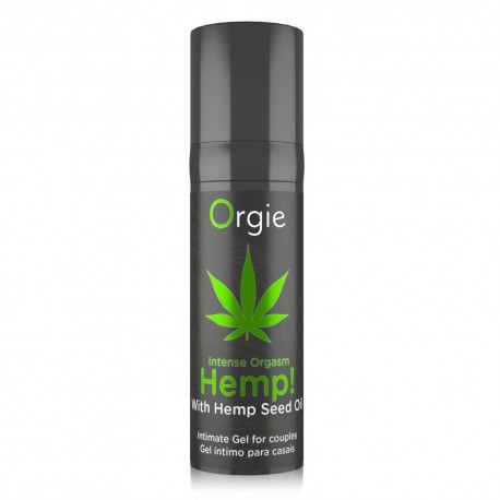 GEL COM VIBRAÇÃO INTENSE ORGASM HEMP 15ML ORGIE