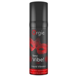 GEL COM VIBRAÇÃO E COM EFEITO DE AQUECIMENTO SEXY VIBE 15ML ORGIE