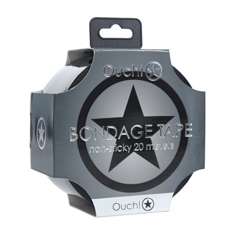 FITA BONDAGE PVC NON-STICK 20 M PRETO OUCH!