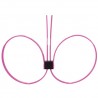 ALGEMAS DESCARTÁVEIS DE PLÁSTICO OUCH! ZIP TIE CUFFS EXTENDED ROSA