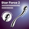 DILDO EM METAL STAR FORCE 2 SATISFYER