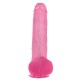 BRUTO TRANSPARENT PINK DILDO