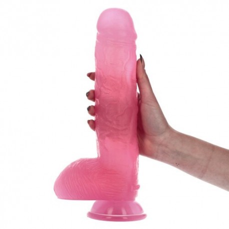 DILDO REALISTA BRUTO 31,5 CM ROSA MADE IN ITALY 
