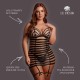 LOLA - STRAPPY SET DRESS - QUEEN SIZE - BLACK