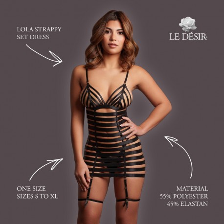 VESTIDO COM LIGUEIROS LOLA STRAPPY  LE DÉSIR 
