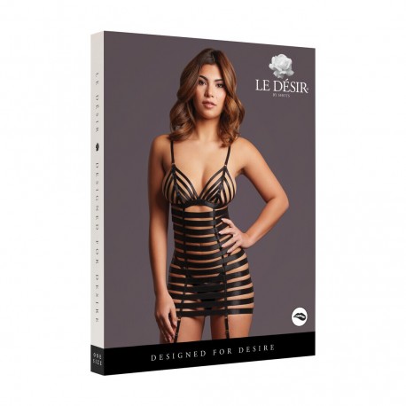 LOLA - STRAPPY SET DRESS - ONE SIZE - BLACK