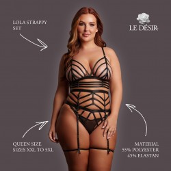 CONJUNTO DE 2 PEÇAS LOLA STRAPPY SET TAMANHO QUEEN LE DÉSIR 