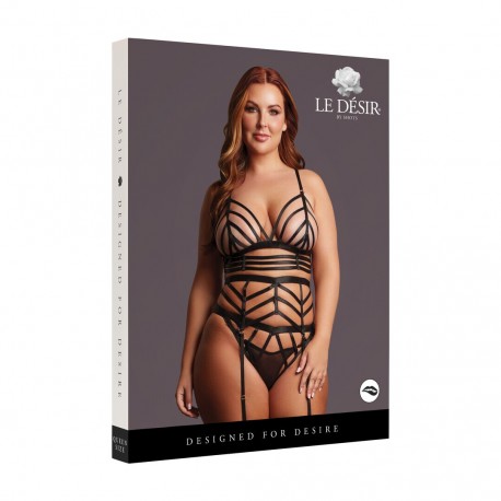 LOLA - STRAPPY SET - QUEEN SIZE - BLACK