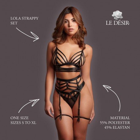 CONJUNTO DE 2 PEÇAS LOLA STRAPPY SET LE DÉSIR 