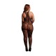 MATILDA - LACE BODYSTOCKING - QUEEN SIZE - BLACK