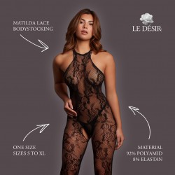 MATILDA - LACE BODYSTOCKING - ONE SIZE - BLACK