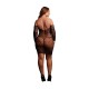 MATILDA - LACE MINI DRESS - QUEEN SIZE - BLACK