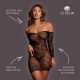 MATILDA - LACE MINI DRESS - ONE SIZE - BLACK
