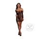 MATILDA - LACE MINI DRESS - ONE SIZE - BLACK