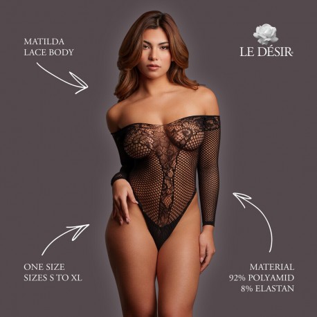 MATILDA - LACE BODY - ONE SIZE - BLACK