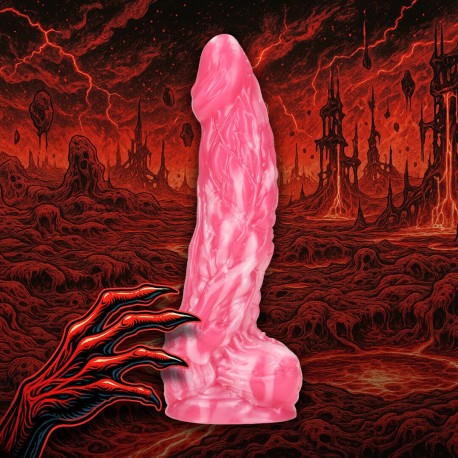 DILDO MONSTER EM SILICONE IMP DEMON VERMELHO OUCH!
