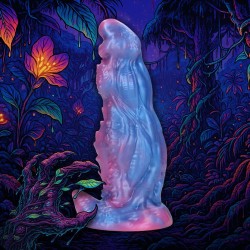 DILDO MONSTER EM SILICONE GALACTIC NIGHT FIEND ROXO OUCH!